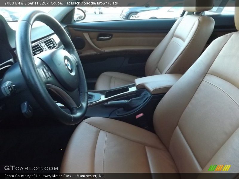 Jet Black / Saddle Brown/Black 2008 BMW 3 Series 328xi Coupe