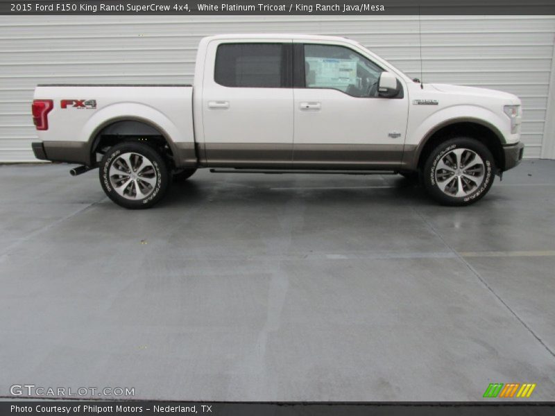  2015 F150 King Ranch SuperCrew 4x4 White Platinum Tricoat