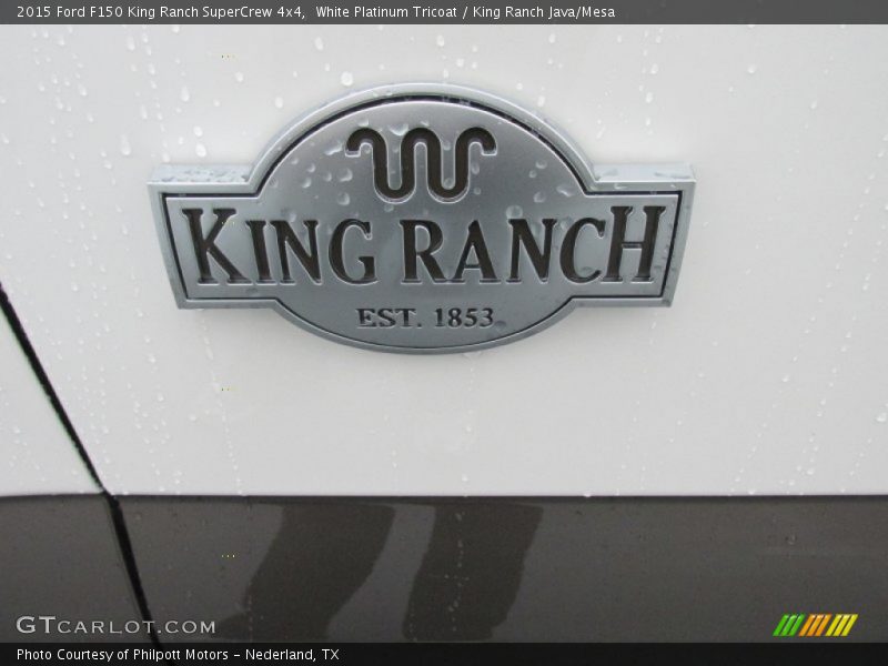 White Platinum Tricoat / King Ranch Java/Mesa 2015 Ford F150 King Ranch SuperCrew 4x4