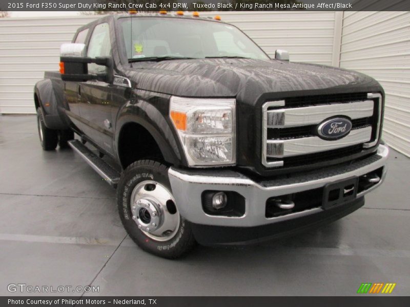Tuxedo Black / King Ranch Mesa Antique Affect/Black 2015 Ford F350 Super Duty King Ranch Crew Cab 4x4 DRW