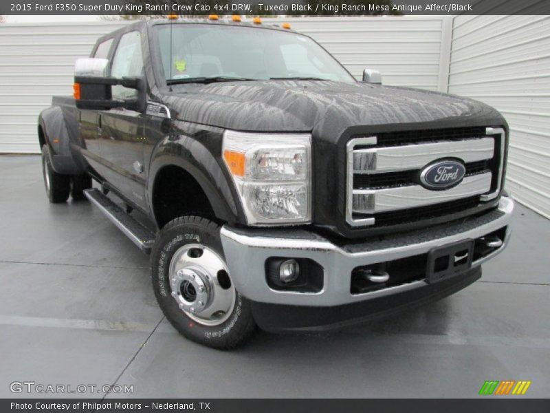 Tuxedo Black / King Ranch Mesa Antique Affect/Black 2015 Ford F350 Super Duty King Ranch Crew Cab 4x4 DRW