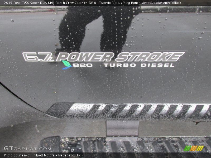 Tuxedo Black / King Ranch Mesa Antique Affect/Black 2015 Ford F350 Super Duty King Ranch Crew Cab 4x4 DRW