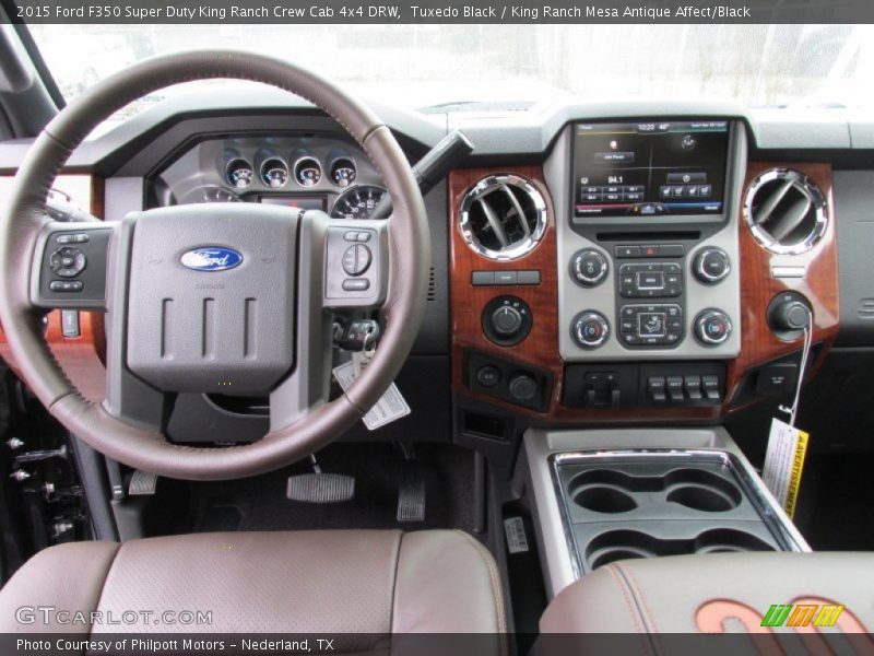 Tuxedo Black / King Ranch Mesa Antique Affect/Black 2015 Ford F350 Super Duty King Ranch Crew Cab 4x4 DRW