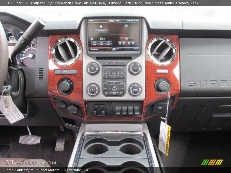 Tuxedo Black / King Ranch Mesa Antique Affect/Black 2015 Ford F350 Super Duty King Ranch Crew Cab 4x4 DRW