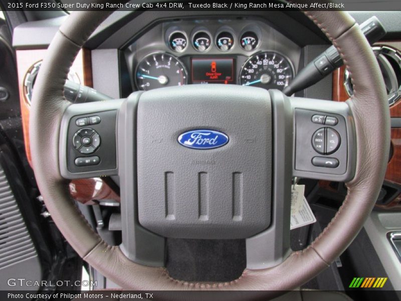 Tuxedo Black / King Ranch Mesa Antique Affect/Black 2015 Ford F350 Super Duty King Ranch Crew Cab 4x4 DRW