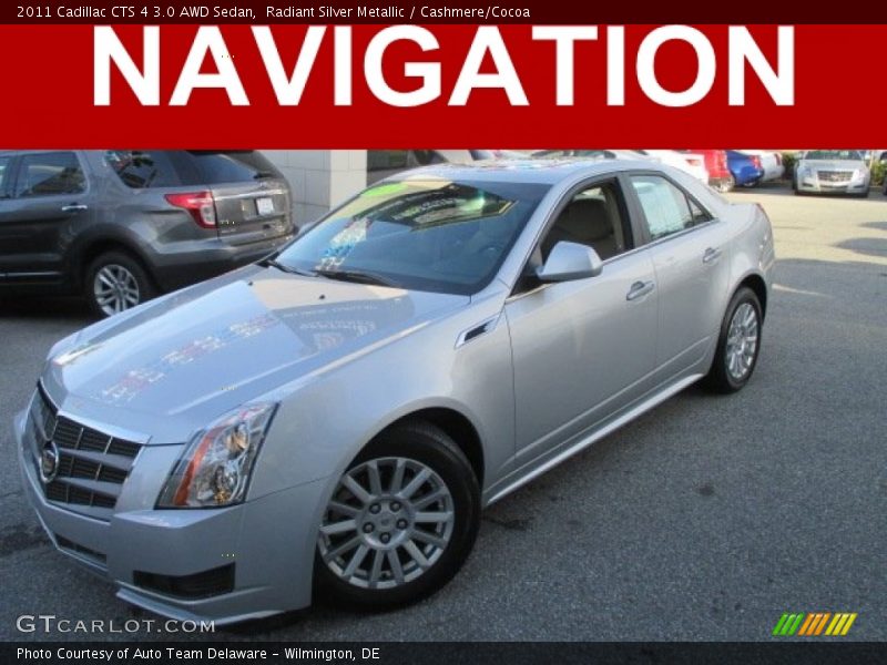 Radiant Silver Metallic / Cashmere/Cocoa 2011 Cadillac CTS 4 3.0 AWD Sedan