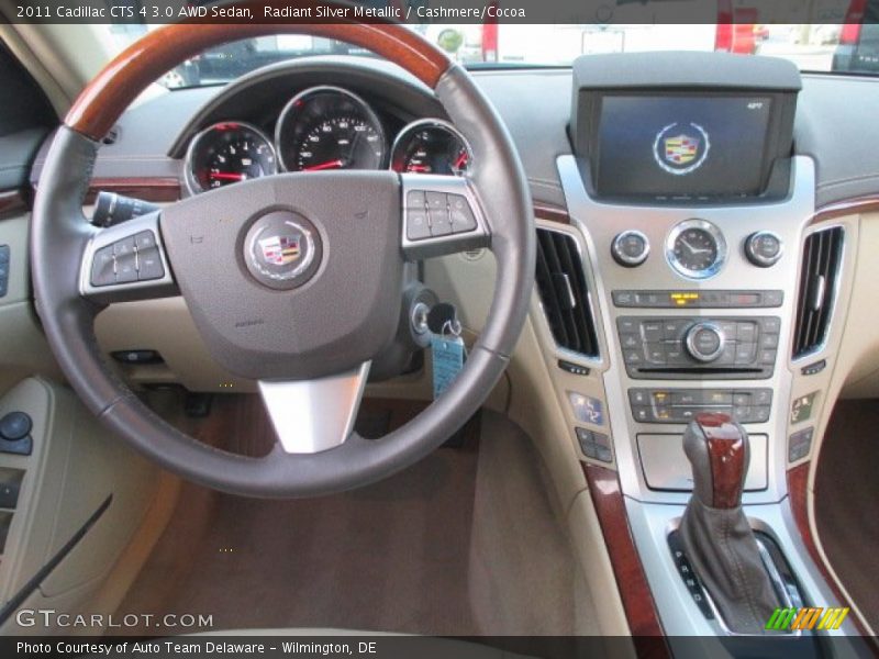 Radiant Silver Metallic / Cashmere/Cocoa 2011 Cadillac CTS 4 3.0 AWD Sedan