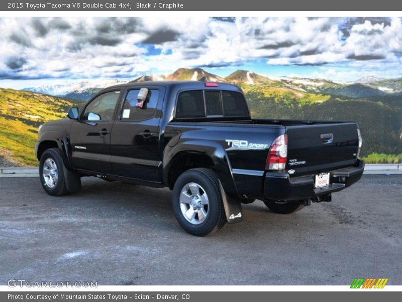 Black / Graphite 2015 Toyota Tacoma V6 Double Cab 4x4