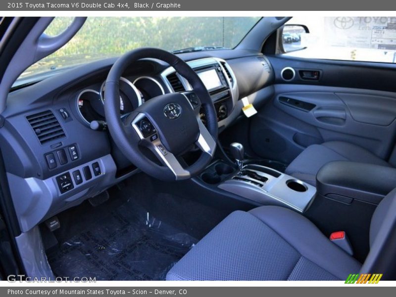 Black / Graphite 2015 Toyota Tacoma V6 Double Cab 4x4