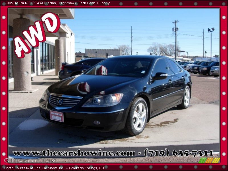 Nighthawk Black Pearl / Ebony 2005 Acura RL 3.5 AWD Sedan