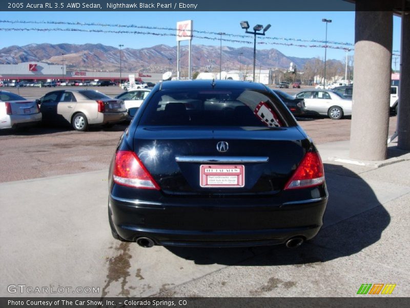 Nighthawk Black Pearl / Ebony 2005 Acura RL 3.5 AWD Sedan
