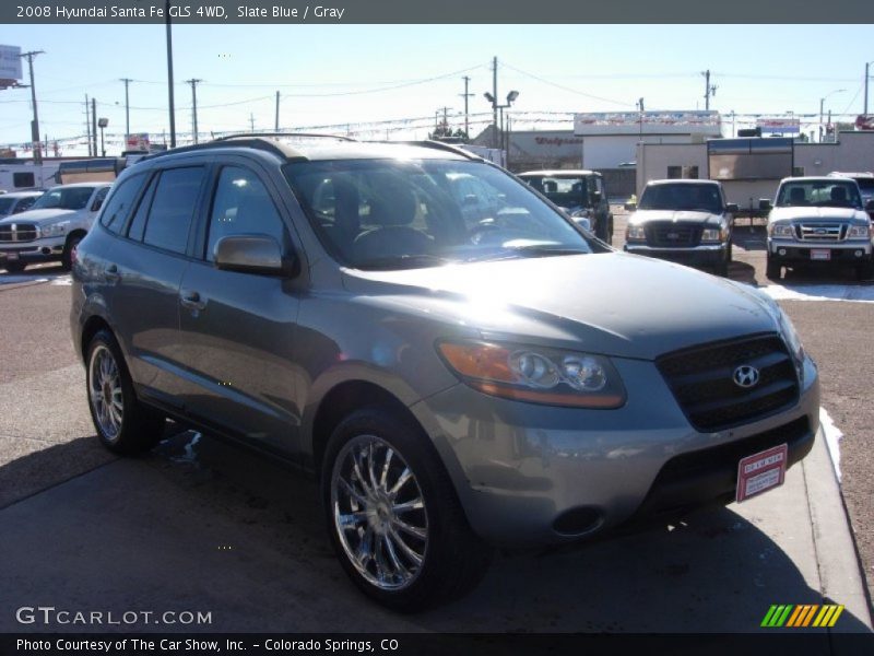Slate Blue / Gray 2008 Hyundai Santa Fe GLS 4WD