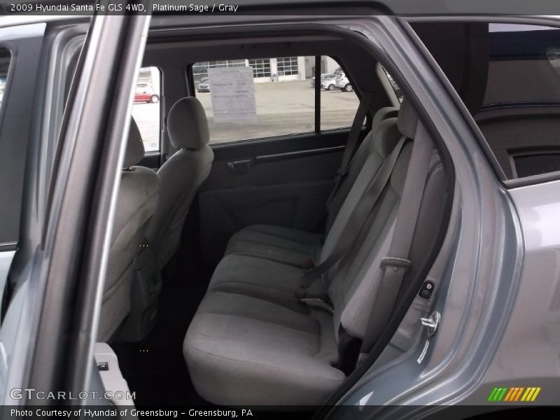 Platinum Sage / Gray 2009 Hyundai Santa Fe GLS 4WD