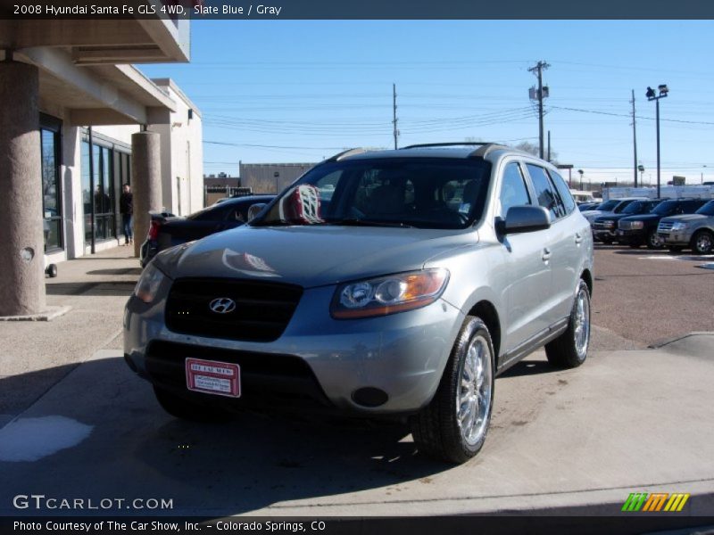 Slate Blue / Gray 2008 Hyundai Santa Fe GLS 4WD