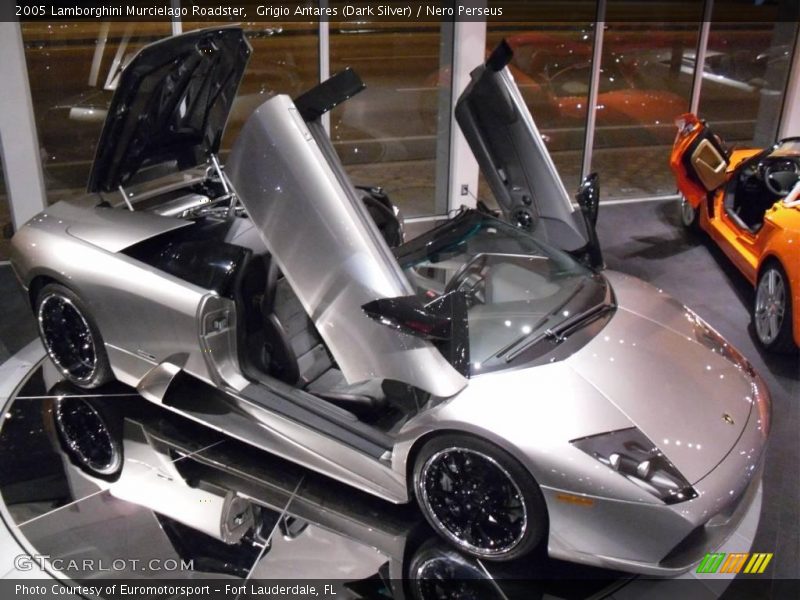 Grigio Antares (Dark Silver) / Nero Perseus 2005 Lamborghini Murcielago Roadster