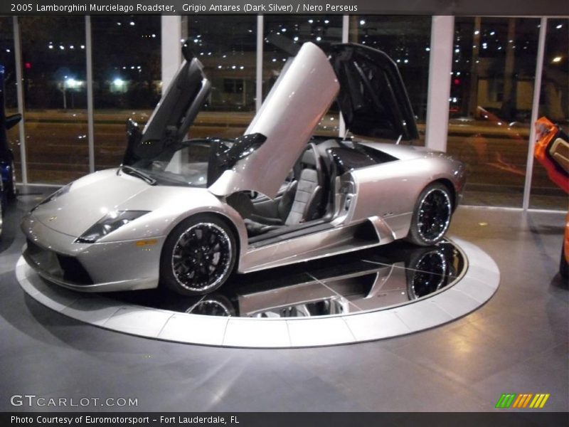 Grigio Antares (Dark Silver) / Nero Perseus 2005 Lamborghini Murcielago Roadster