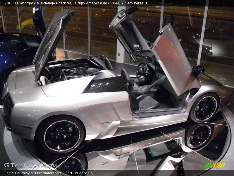 Grigio Antares (Dark Silver) / Nero Perseus 2005 Lamborghini Murcielago Roadster