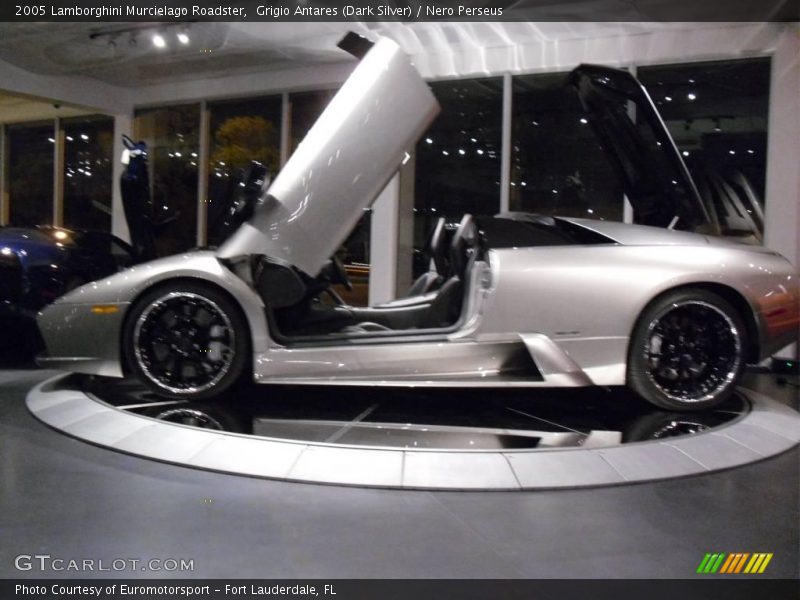 Grigio Antares (Dark Silver) / Nero Perseus 2005 Lamborghini Murcielago Roadster