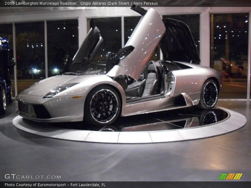 Grigio Antares (Dark Silver) / Nero Perseus 2005 Lamborghini Murcielago Roadster