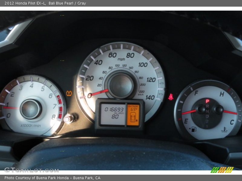 Bali Blue Pearl / Gray 2012 Honda Pilot EX-L