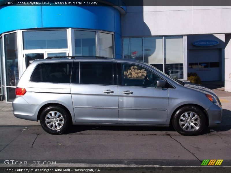 Ocean Mist Metallic / Gray 2009 Honda Odyssey EX-L
