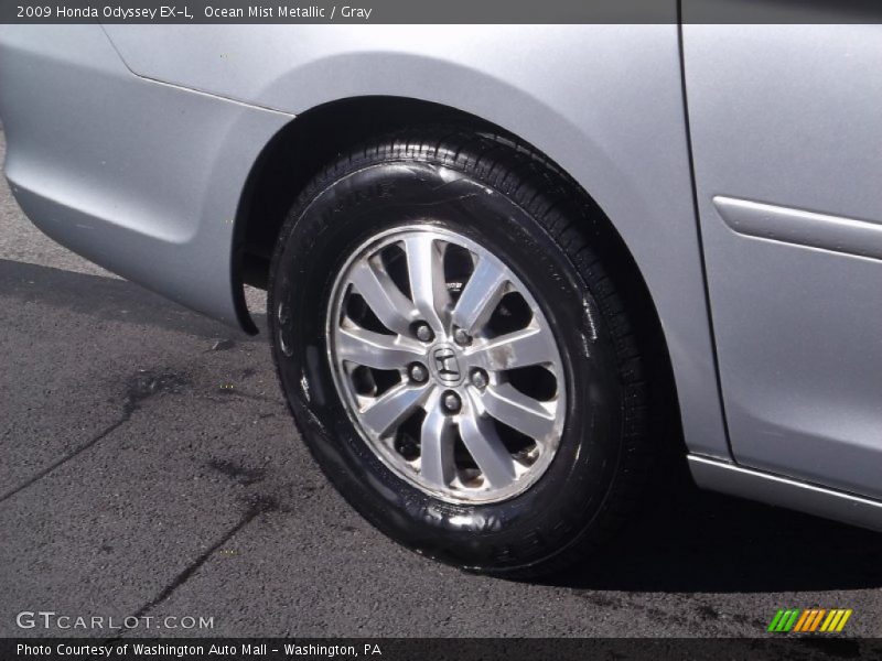 Ocean Mist Metallic / Gray 2009 Honda Odyssey EX-L