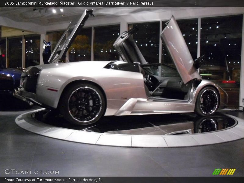Grigio Antares (Dark Silver) / Nero Perseus 2005 Lamborghini Murcielago Roadster