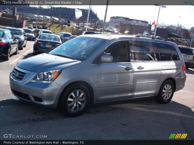 Ocean Mist Metallic / Gray 2009 Honda Odyssey EX-L