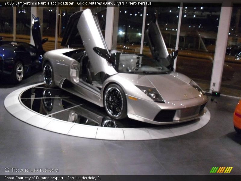 Grigio Antares (Dark Silver) / Nero Perseus 2005 Lamborghini Murcielago Roadster