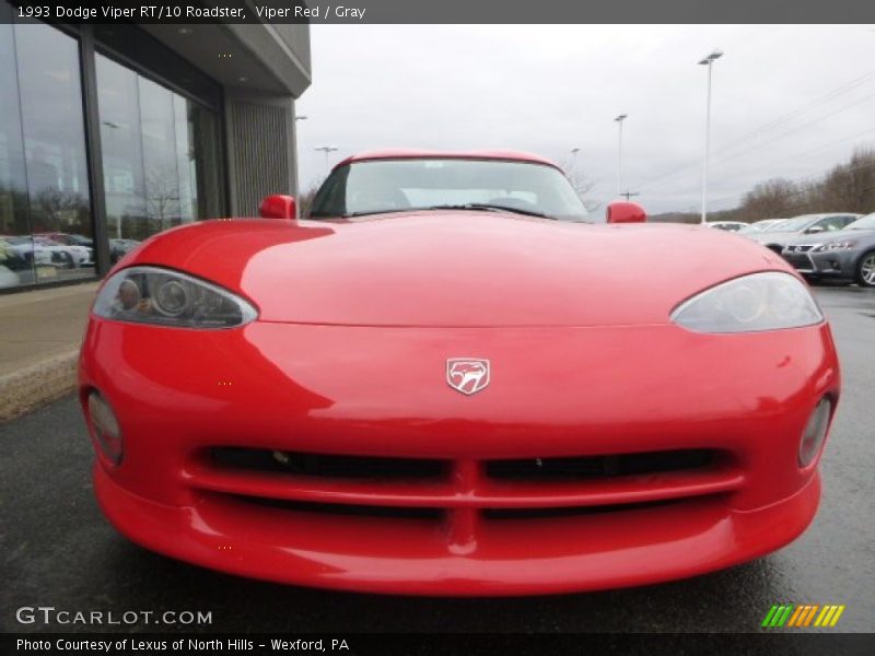 Viper Red / Gray 1993 Dodge Viper RT/10 Roadster