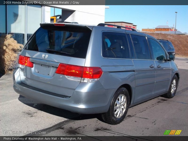 Ocean Mist Metallic / Gray 2009 Honda Odyssey EX-L