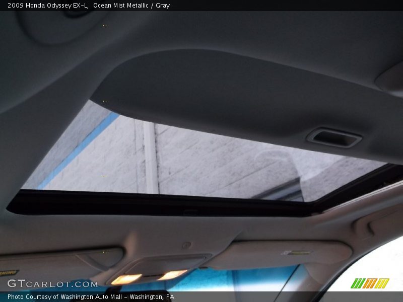 Ocean Mist Metallic / Gray 2009 Honda Odyssey EX-L