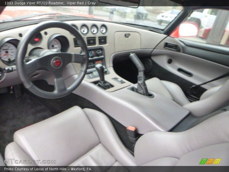 Gray Interior - 1993 Viper RT/10 Roadster 