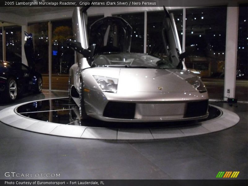 Grigio Antares (Dark Silver) / Nero Perseus 2005 Lamborghini Murcielago Roadster
