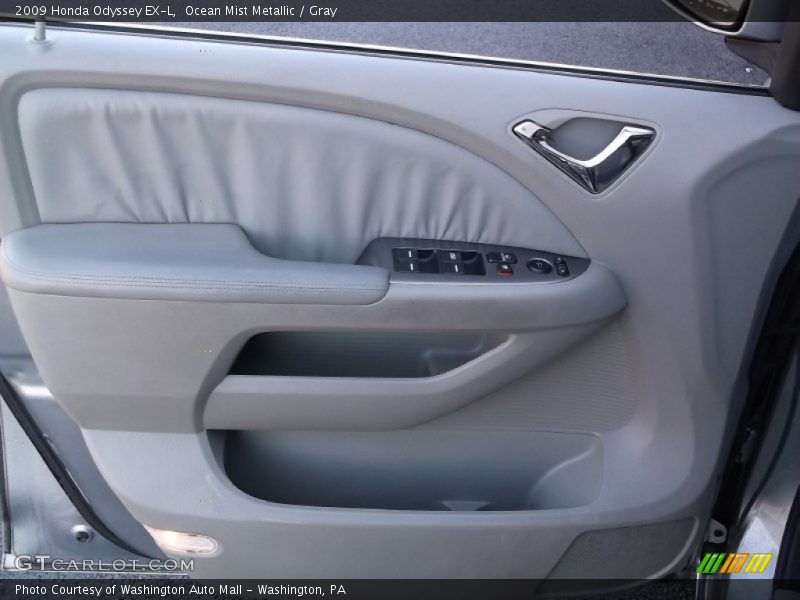 Ocean Mist Metallic / Gray 2009 Honda Odyssey EX-L