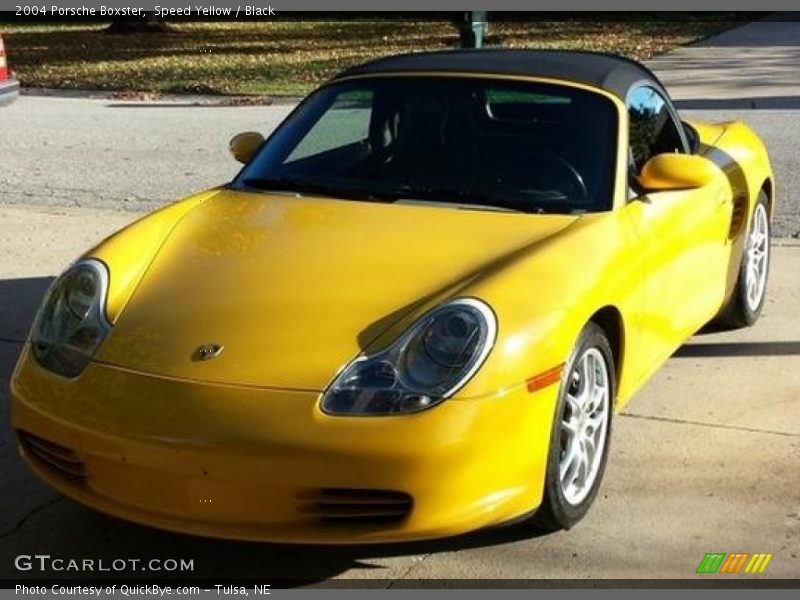 Speed Yellow / Black 2004 Porsche Boxster