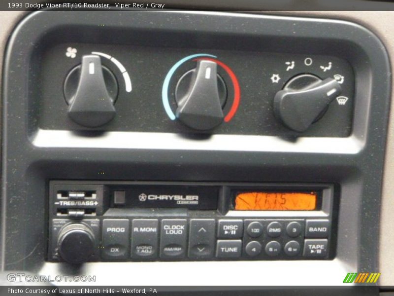 Controls of 1993 Viper RT/10 Roadster