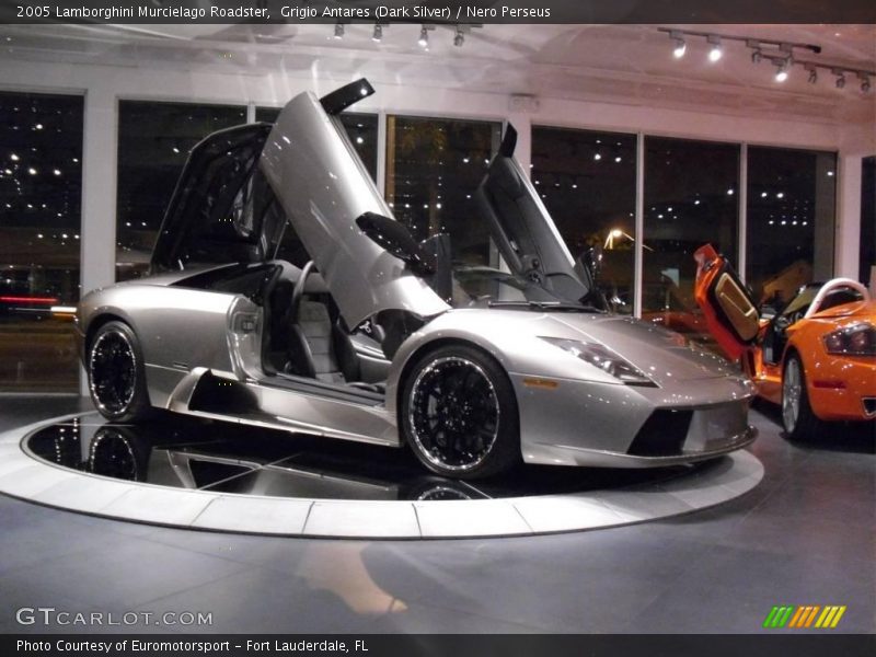 Grigio Antares (Dark Silver) / Nero Perseus 2005 Lamborghini Murcielago Roadster