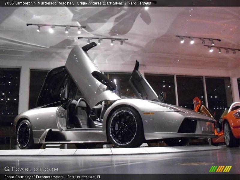 Grigio Antares (Dark Silver) / Nero Perseus 2005 Lamborghini Murcielago Roadster