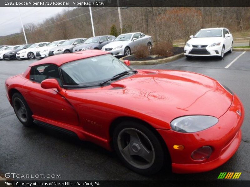 Front 3/4 View of 1993 Viper RT/10 Roadster