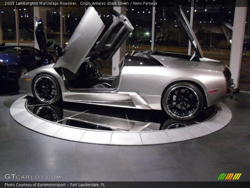 Grigio Antares (Dark Silver) / Nero Perseus 2005 Lamborghini Murcielago Roadster