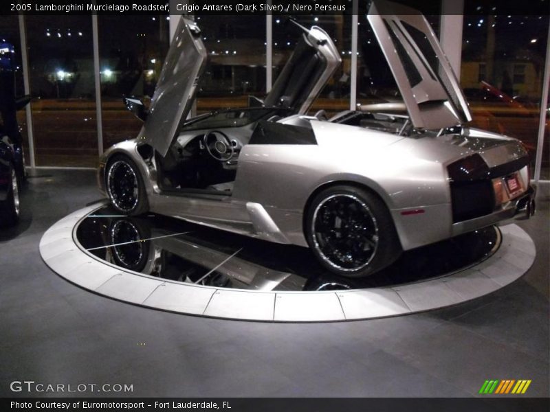 Grigio Antares (Dark Silver) / Nero Perseus 2005 Lamborghini Murcielago Roadster