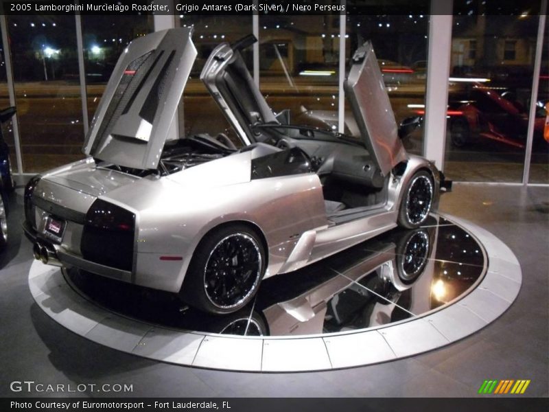 Grigio Antares (Dark Silver) / Nero Perseus 2005 Lamborghini Murcielago Roadster