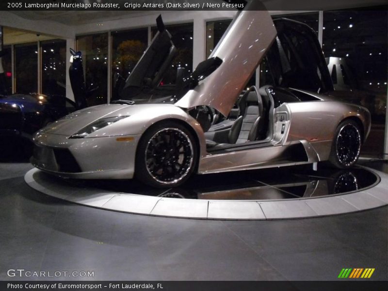 Grigio Antares (Dark Silver) / Nero Perseus 2005 Lamborghini Murcielago Roadster