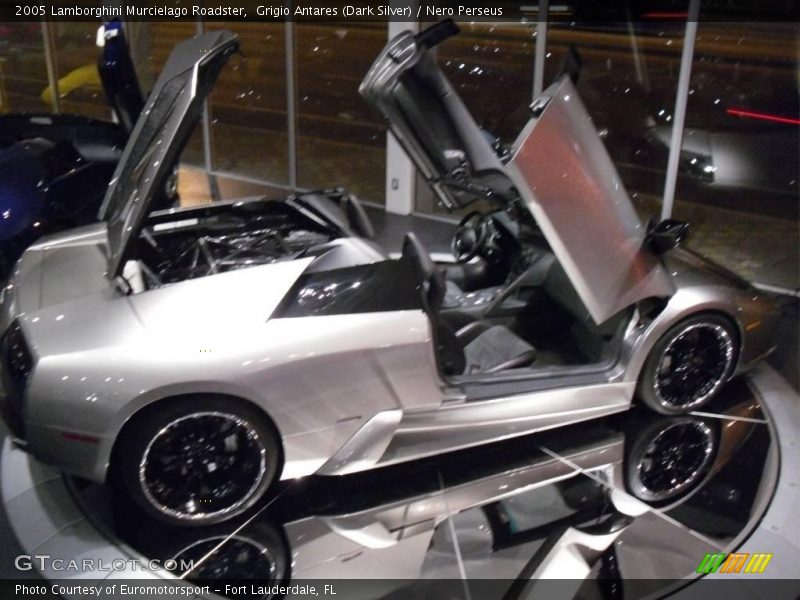 Grigio Antares (Dark Silver) / Nero Perseus 2005 Lamborghini Murcielago Roadster