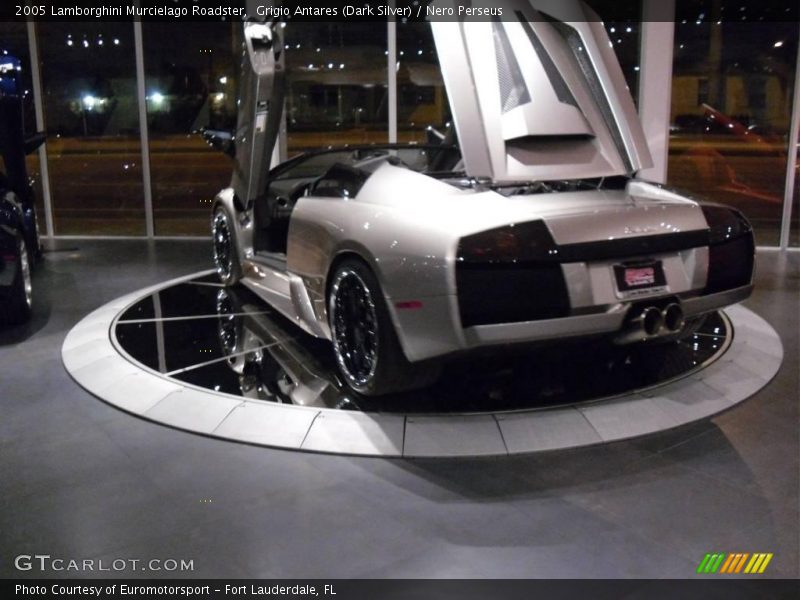 Grigio Antares (Dark Silver) / Nero Perseus 2005 Lamborghini Murcielago Roadster