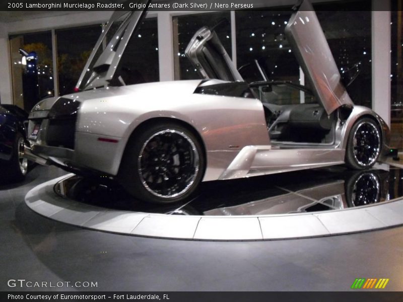 Grigio Antares (Dark Silver) / Nero Perseus 2005 Lamborghini Murcielago Roadster