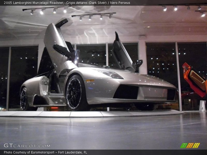 Grigio Antares (Dark Silver) / Nero Perseus 2005 Lamborghini Murcielago Roadster