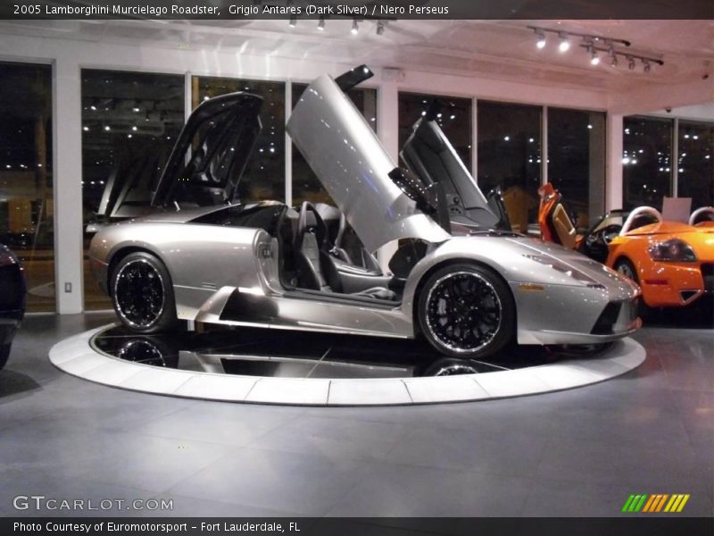 Grigio Antares (Dark Silver) / Nero Perseus 2005 Lamborghini Murcielago Roadster