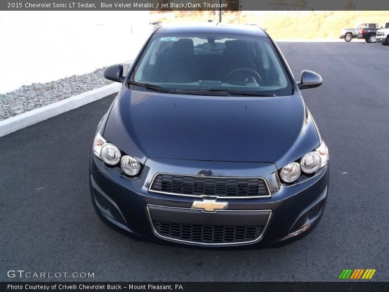 Blue Velvet Metallic / Jet Black/Dark Titanium 2015 Chevrolet Sonic LT Sedan